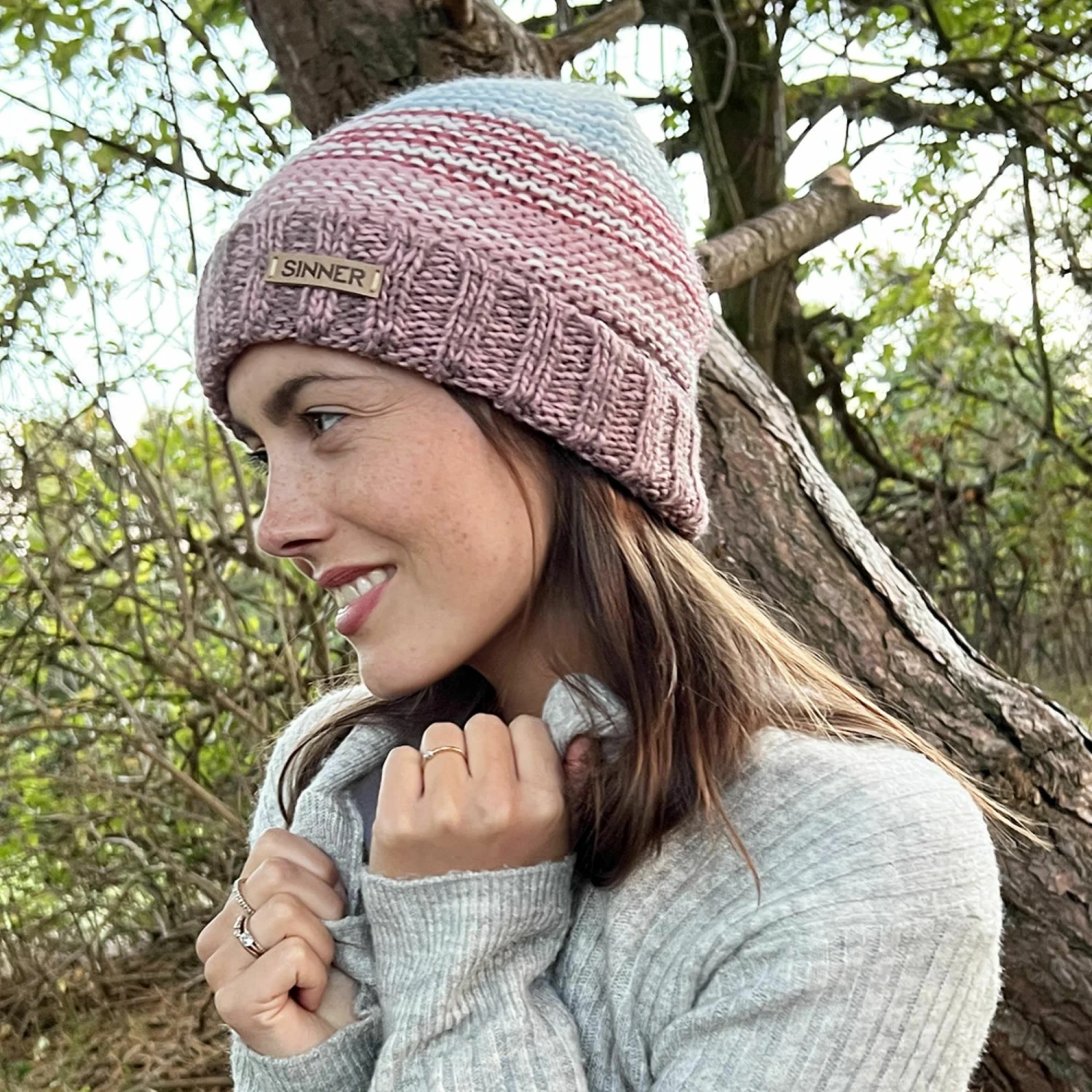 SINNER - Teton Beanie - Roze-Multicolour 5 SINNER - Teton Beanie - Roze-Multicolour - Afbeelding 3