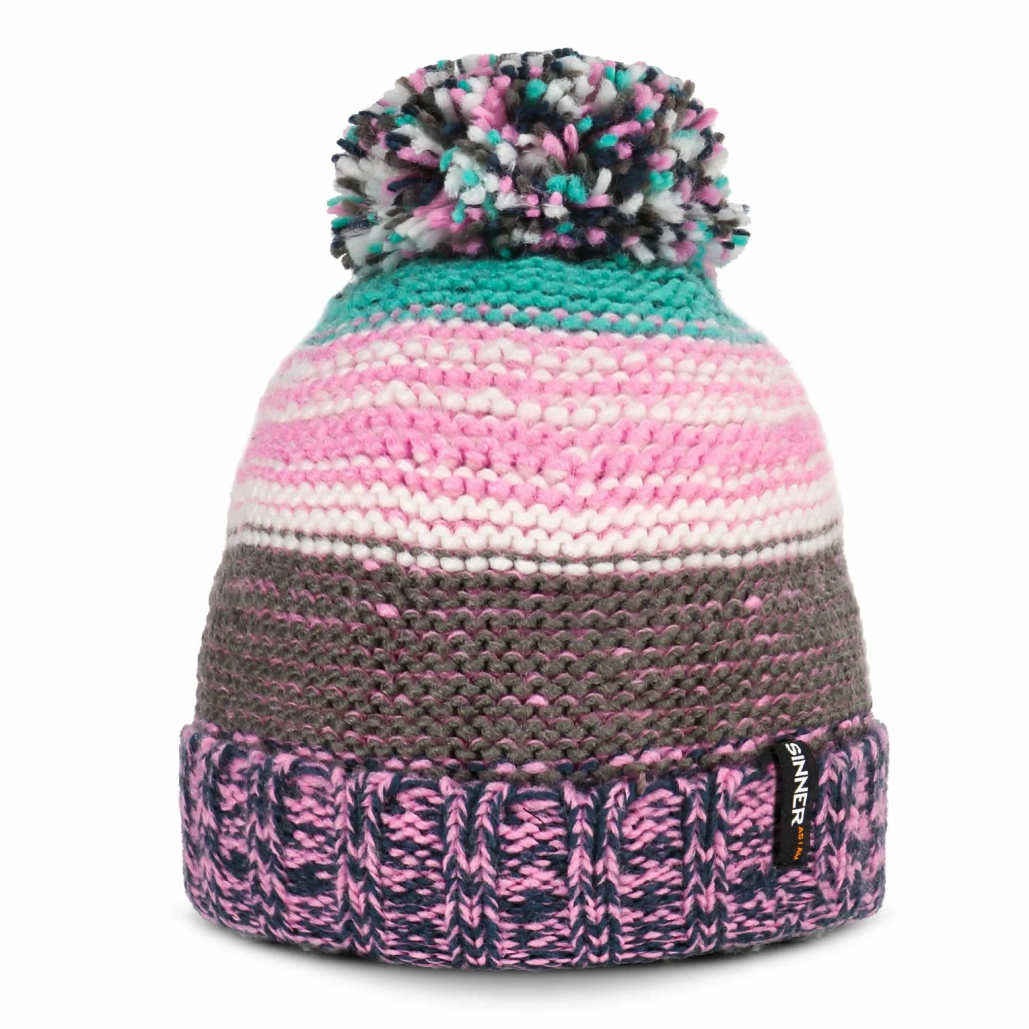 SINNER - Resort Beanie - Roze-Multicolour 3 SINNER - Resort Beanie - Roze-Multicolour