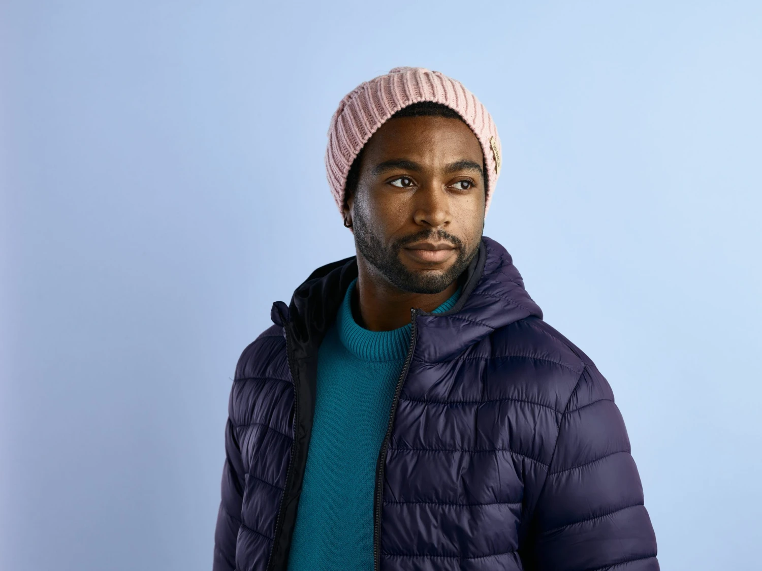 SINNER - Cable Beanie - Roze-Multicolour 4 SINNER - Cable Beanie - Roze-Multicolour - Afbeelding 2