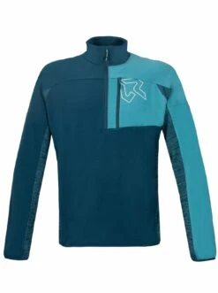 ROCK EXPERIENCE - Kobra Mock Neck HZ Man Fleece - Marine Combi