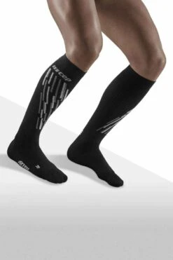 CEP - Ski Thermo Socks Black/anthracite - Zwart Combi