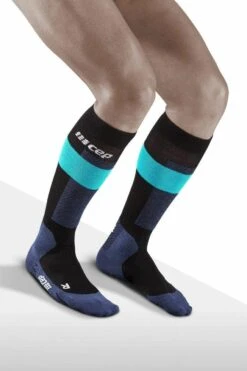 CEP - Merino Socks Skiing Taal V2 Blue - Blauw