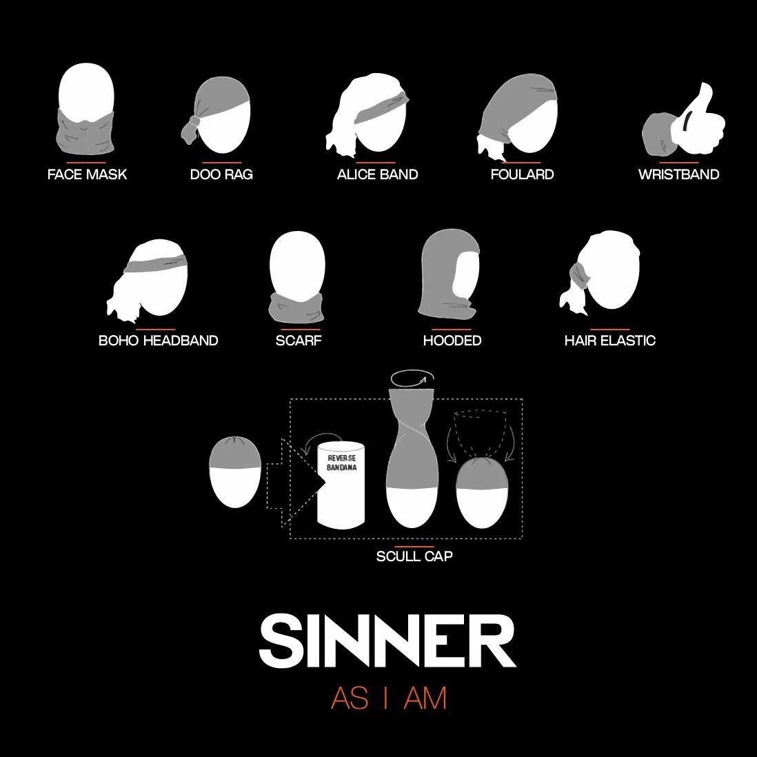 SINNER - Bandana Animal Camo - Groen-Multicolour 4 SINNER - Bandana Animal Camo - Groen-Multicolour - Afbeelding 2