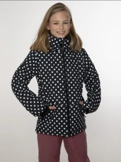 PROTEST - Dotssy Jr Snowjacket - Zwart-Multicolour 14 PROTEST - Dotssy Jr Snowjacket - Zwart-Multicolour -Ski And Snow Gear 6910612 290 front x 0001