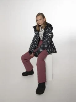 PROTEST - Dotssy Jr Snowjacket - Zwart-Multicolour 21 PROTEST - Dotssy Jr Snowjacket - Zwart-Multicolour -Ski And Snow Gear 6910612 290 modelfront x 0006