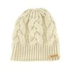 SINNER - Cable Beanie - Beige-Multicolour